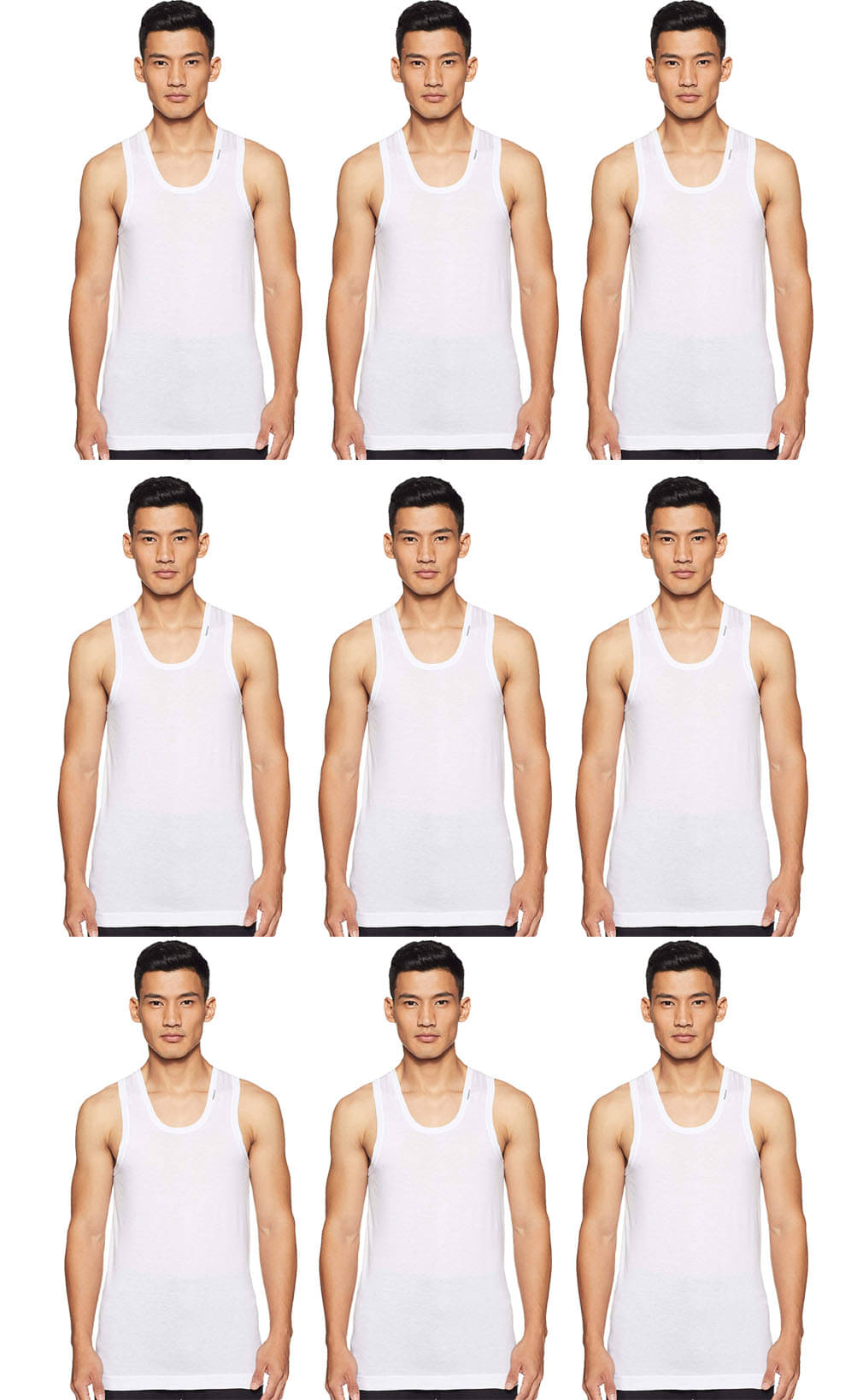 Rupa Frontline White Sleeveless Vests Pack of 9 Rupa Frontline White Sleeveless Vests Pack of 9