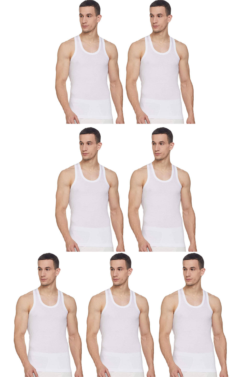 Rupa Frontline White Sleeveless Vests Rupa Frontline White Sleeveless Vests