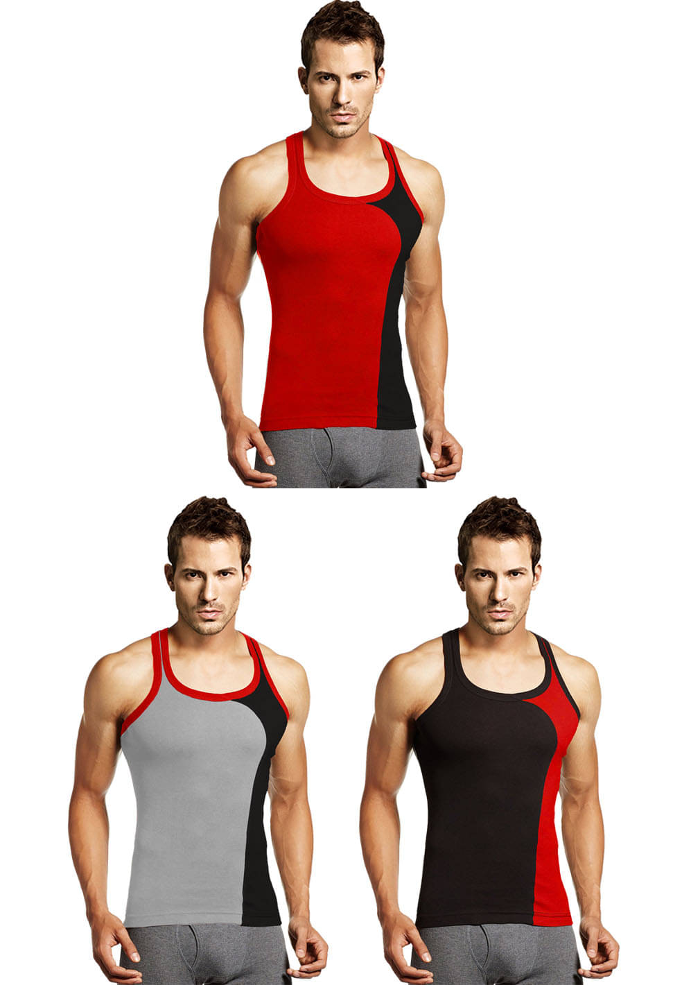 Rupa Hunk White Sleeveless Vests Rupa Hunk White Sleeveless Vests