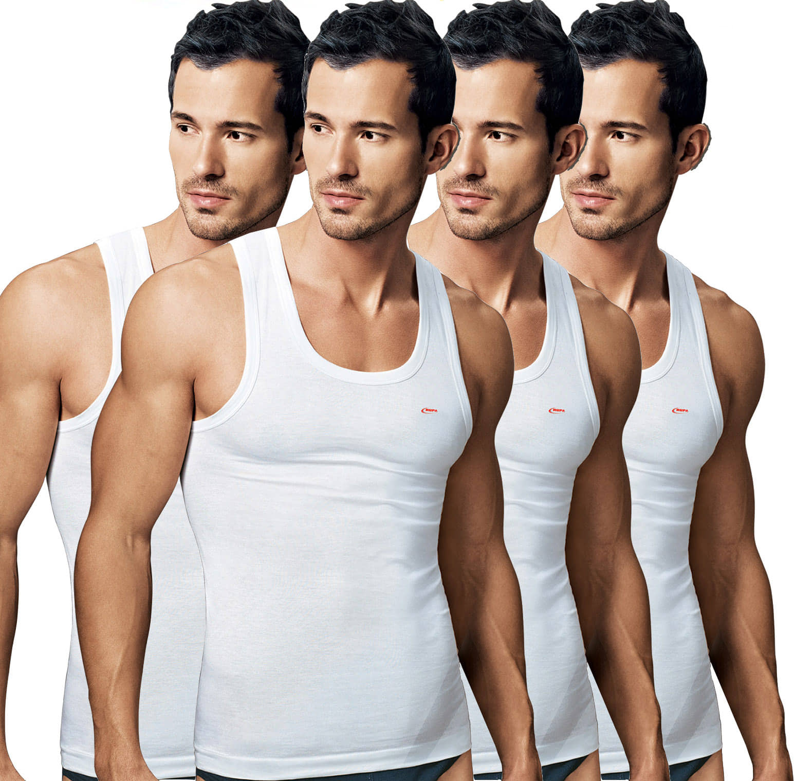 Rupa Jon White Sleeveless Vests - Nightwear & Loungewear | Buy online on ZillyBuy