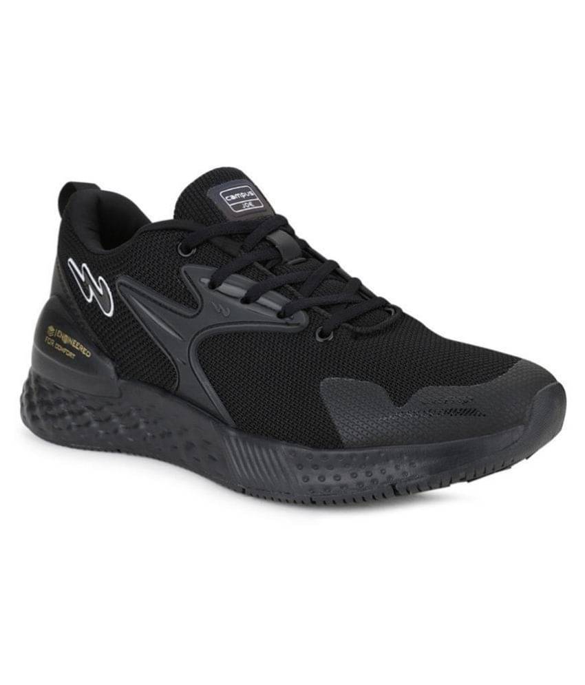     			Campus SIMON Black Running Shoes