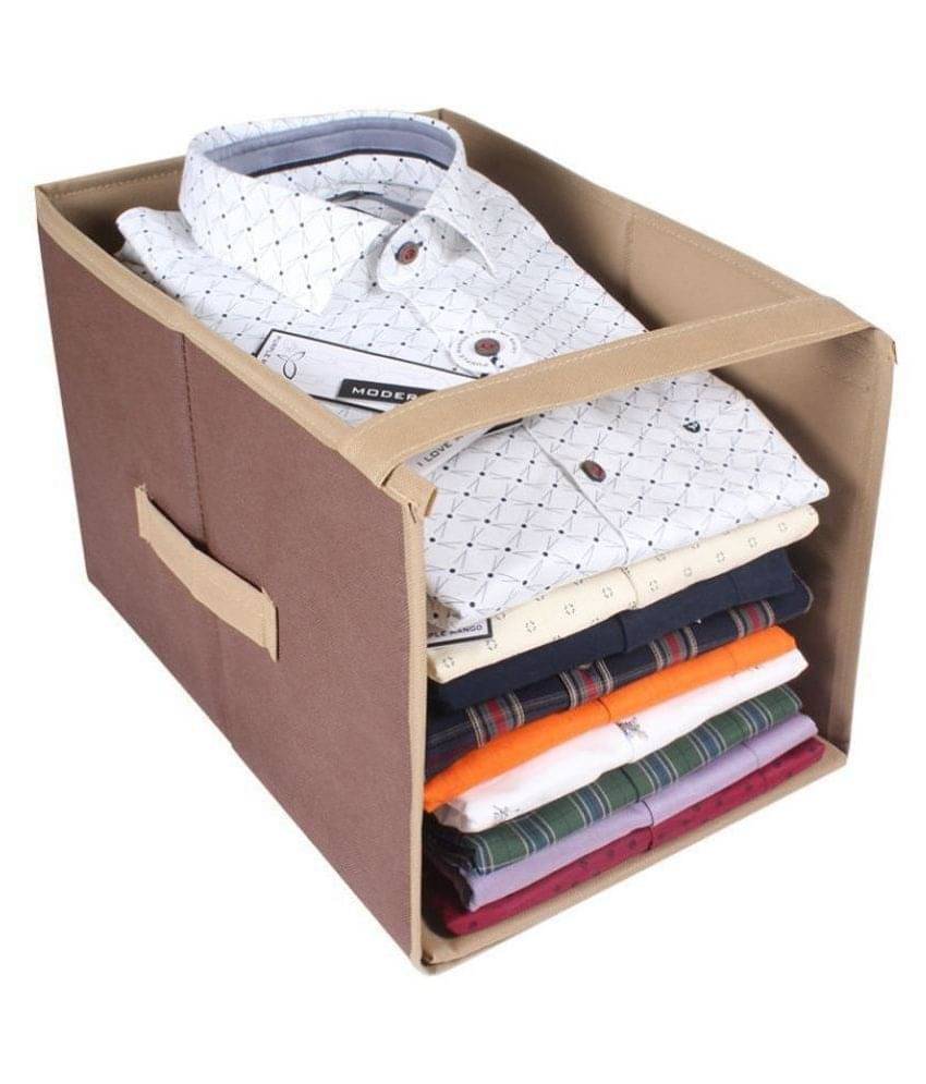     			PrettyKrafts Shirt Stacker, Closet Organizer, Open Front, Shirts and Clothing Organizer, GreyBlack