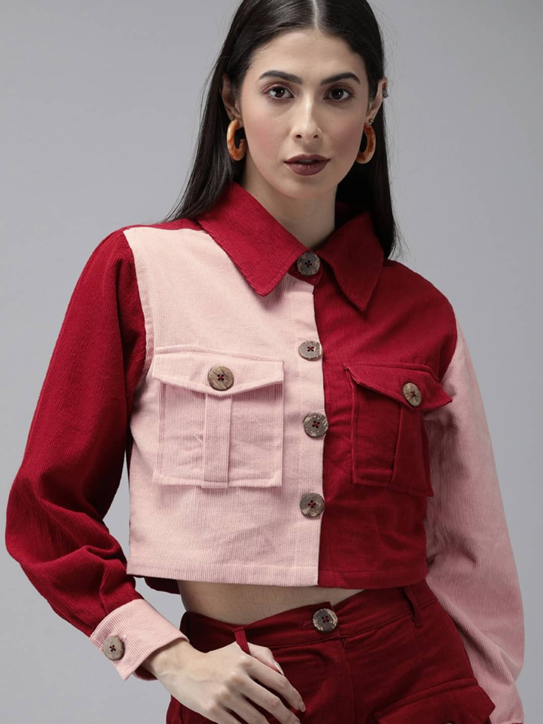 The Dry State Maroon Coderoy Shirt The Dry State Maroon Coderoy Shirt