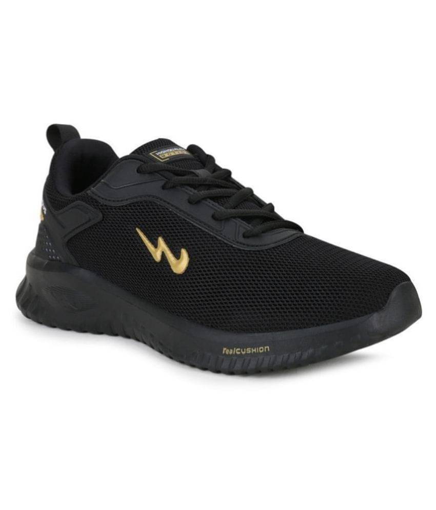 Campus WELLS Black Men's Sports Running Shoes Campus WELLS Black Men's Sports Running Shoes