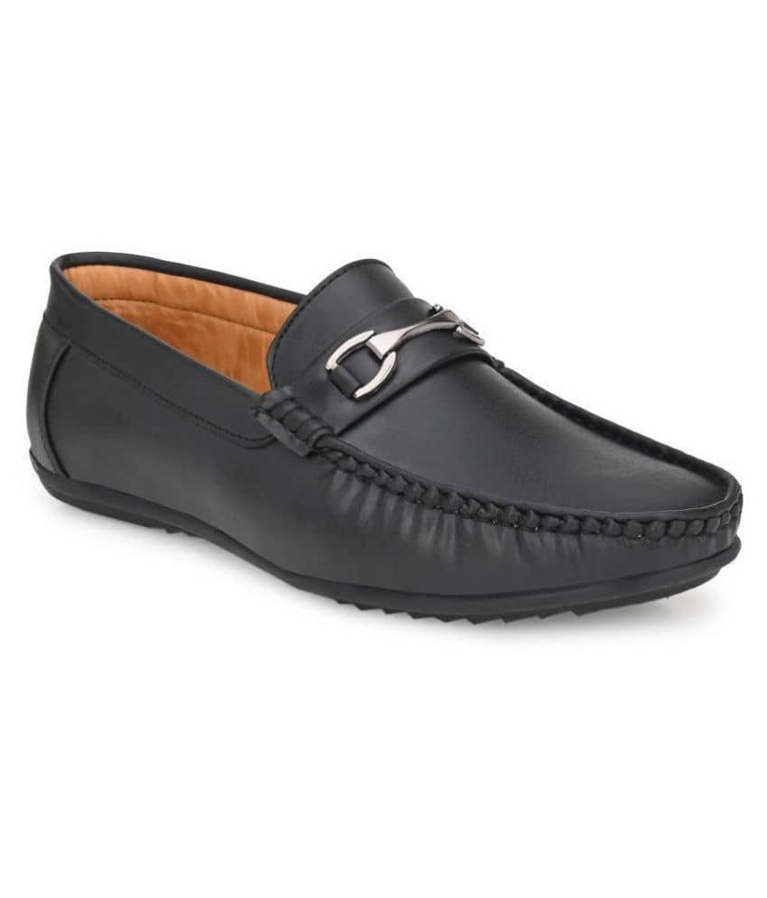 Leeport - Black Men's Horsebit loafers - Formal Shoes | Buy online on ZillyBuy