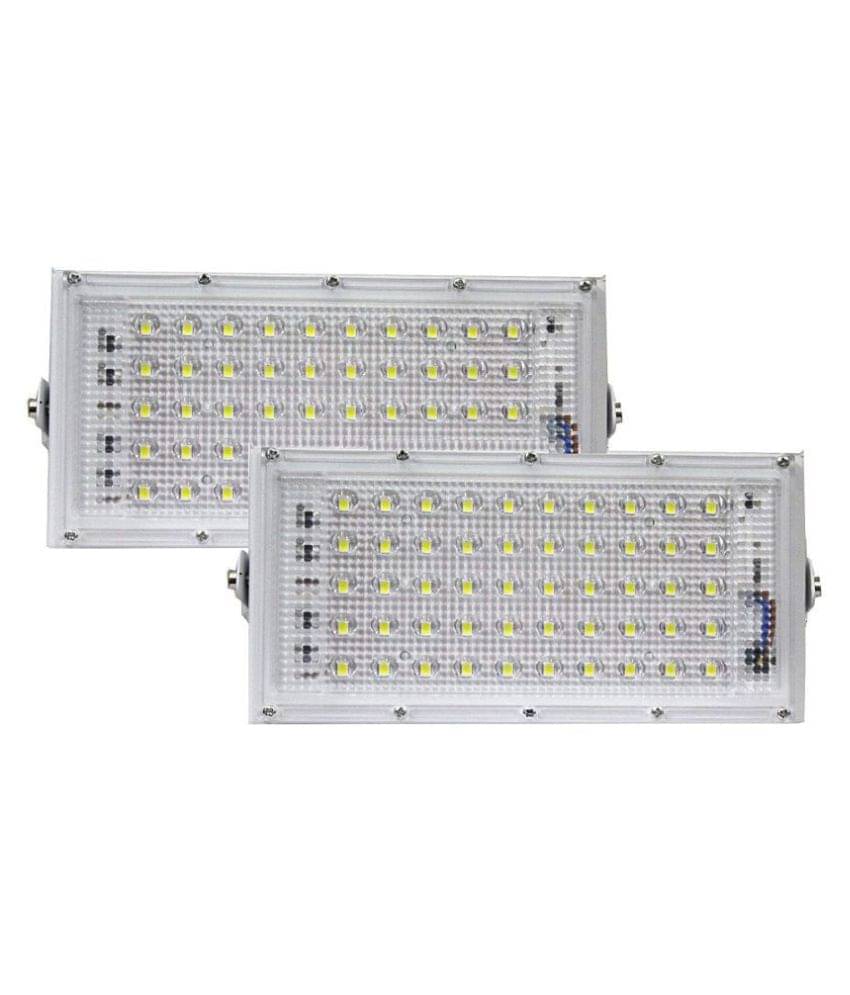     			MLD 50w led lighT Watts IP 66 Flood Light Cool Day Light - Pack of 2