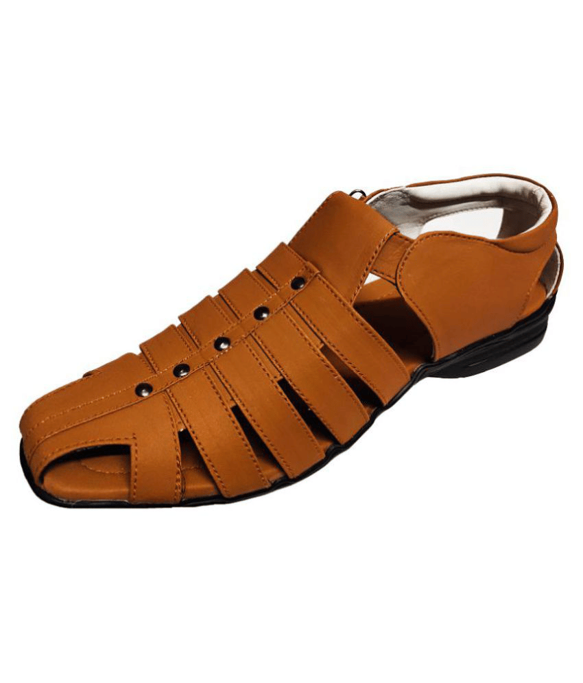 RAGE GAZE - Beige  Men's Sandals