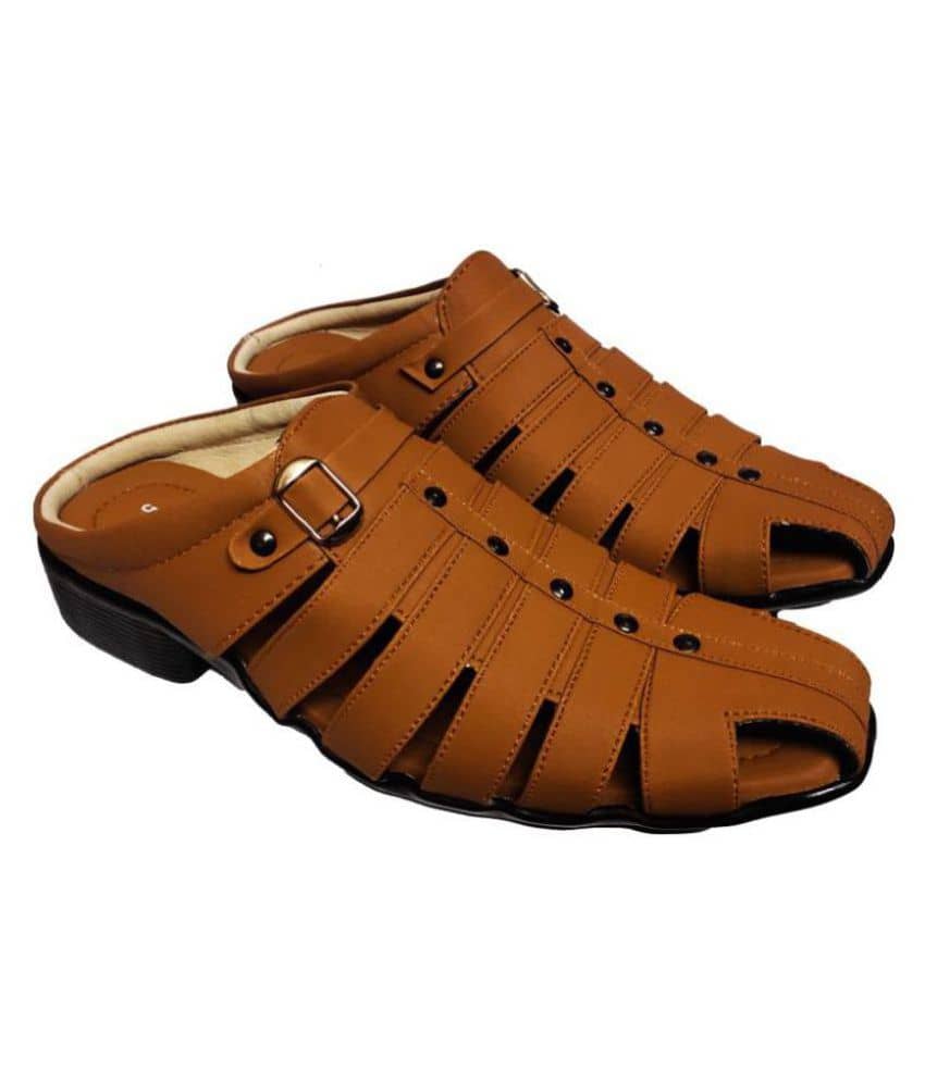 RAGE GAZE - Beige  Men's Sandals