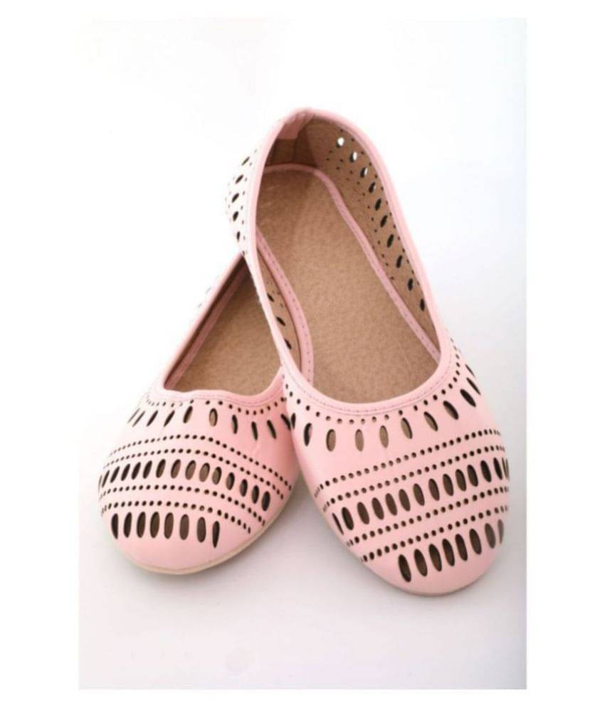     			Raj Pink Ethnic Footwear