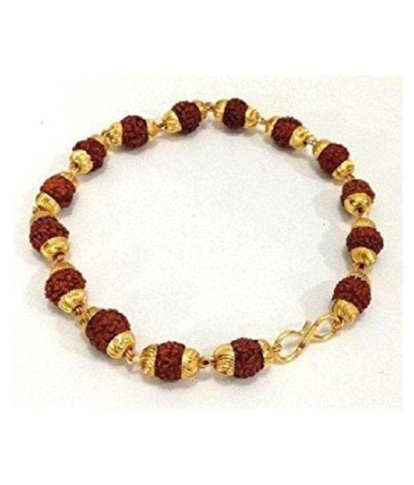     			bhaune collections Gold Plated Rudraksha Bracelet