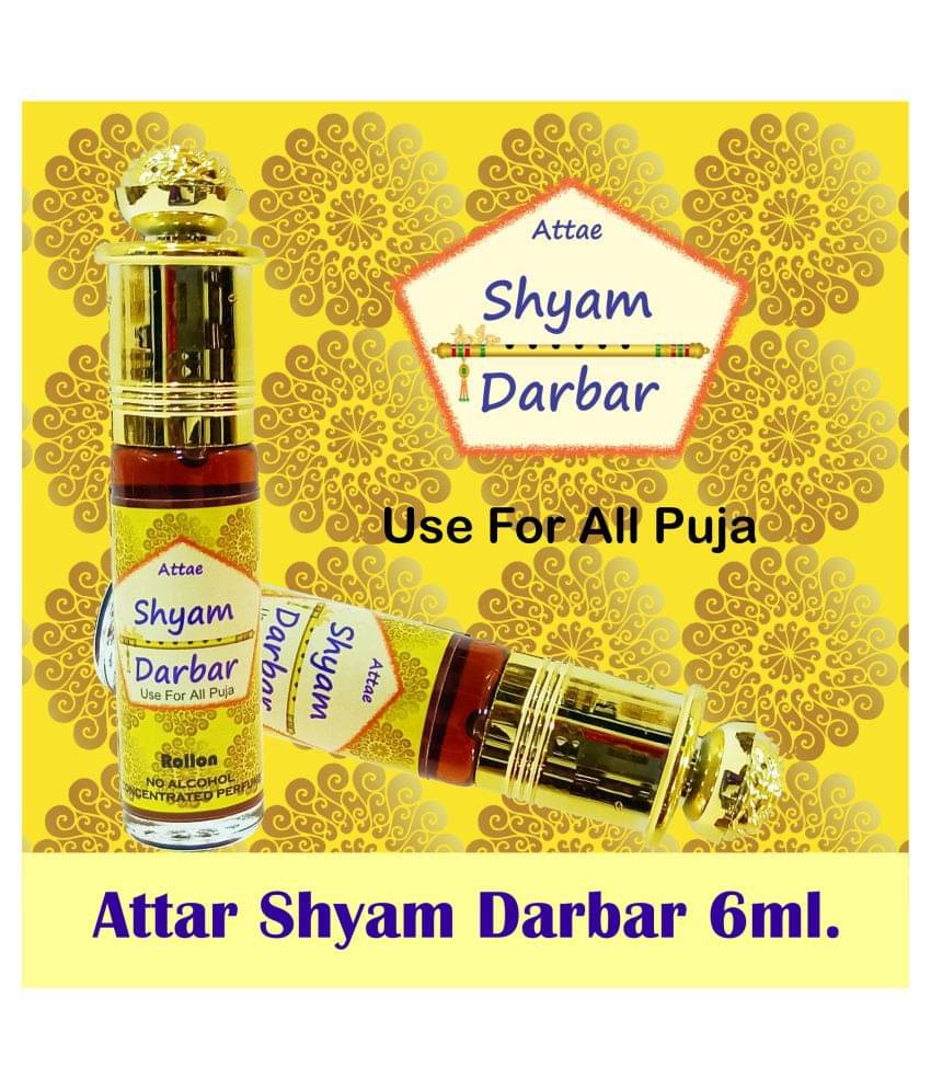     			INDRA SUGANDH BHANDAR Attar For Men|Religious Use|Women Shyam Darbar Pure Perfume 24 Hours Long Lasting Fragrance 6ml Rollon Pack Beautiful Combination of Kasturi Oudh and Chandan