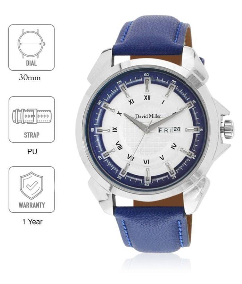     			David Miller DMRCM306 PU Analog Men's Watch