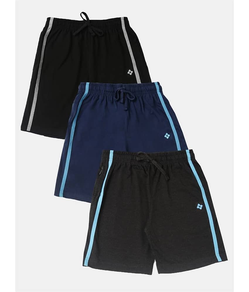 Dollar Pack of 3 Cotton Blend Shorts For Boys ( Multi Color ) - Shorts | Buy online on ZillyBuy