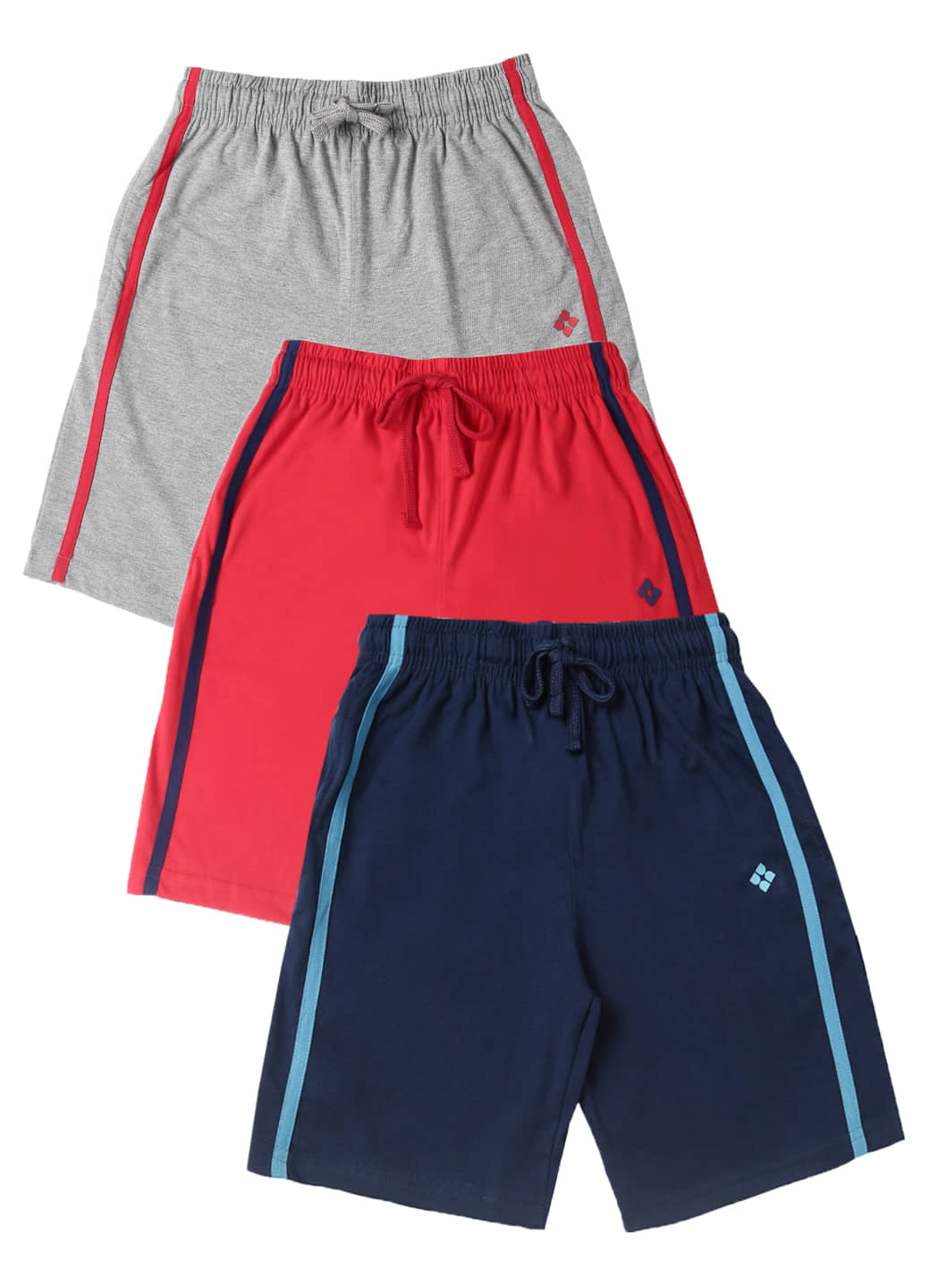 Dollar Pack of 3 Cotton Blend Shorts For Boys ( Multi Color ) - Shorts | Buy online on ZillyBuy