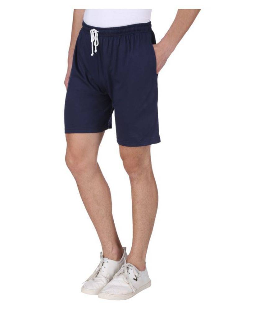 Neo Garments - Navy Cotton Men's Shorts ( Pack of 1 ) Neo Garments - Navy Cotton Men's Shorts ( Pack of 1 )