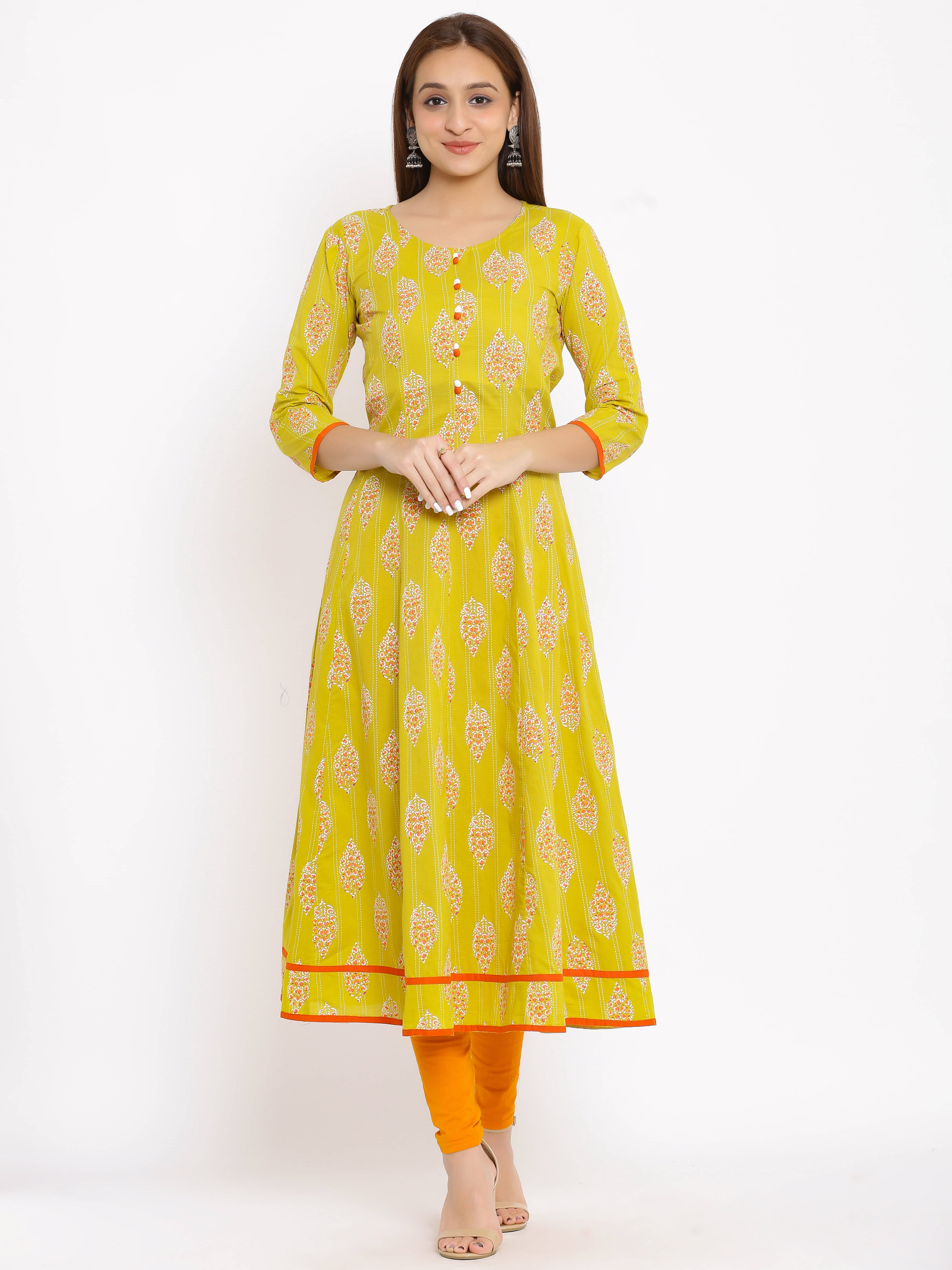     			SAART BUNAAI - Multicolor Cotton Women's Flared Kurti