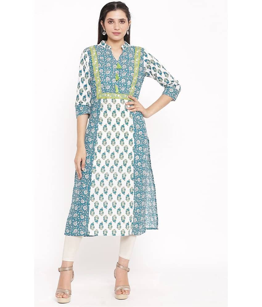 SAART BUNAAI - Multicolor Cotton Women's Straight Kurti - Kurtis, Tunics | Buy online on ZillyBuy