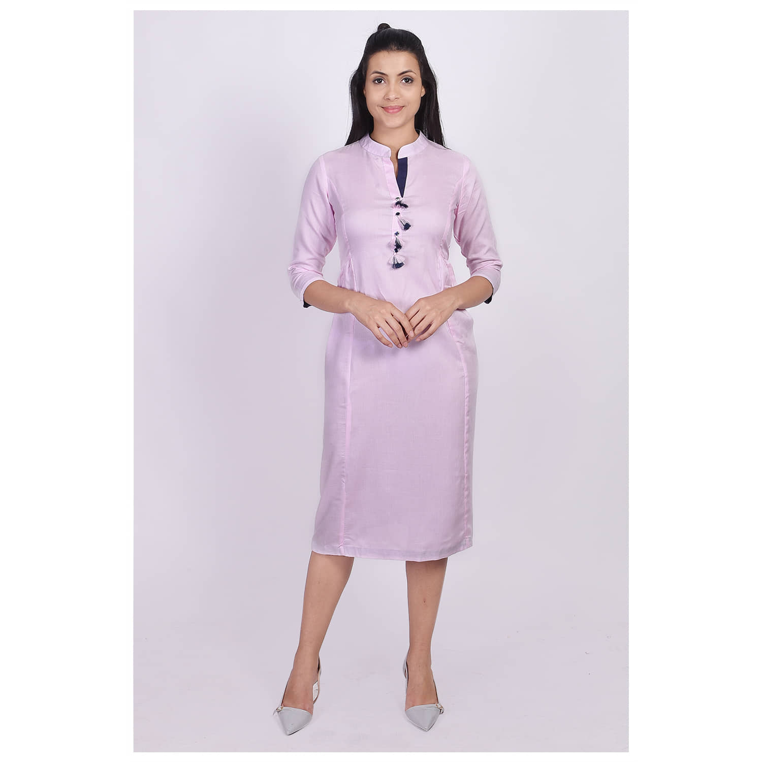 SAART BUNAAI - Pink Rayon Women's Straight Kurti - Kurtis, Tunics | Buy online on ZillyBuy