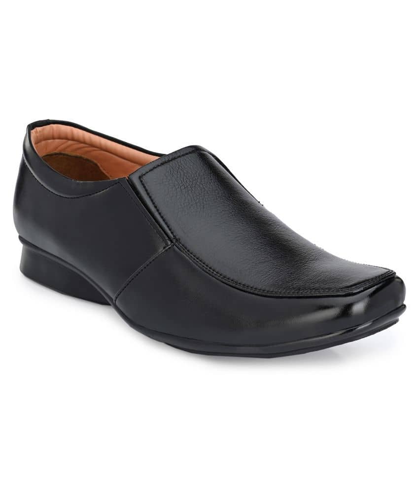 Leeport - Black Men's Slip On Formal Shoes - Formal Shoes | Buy online on ZillyBuy