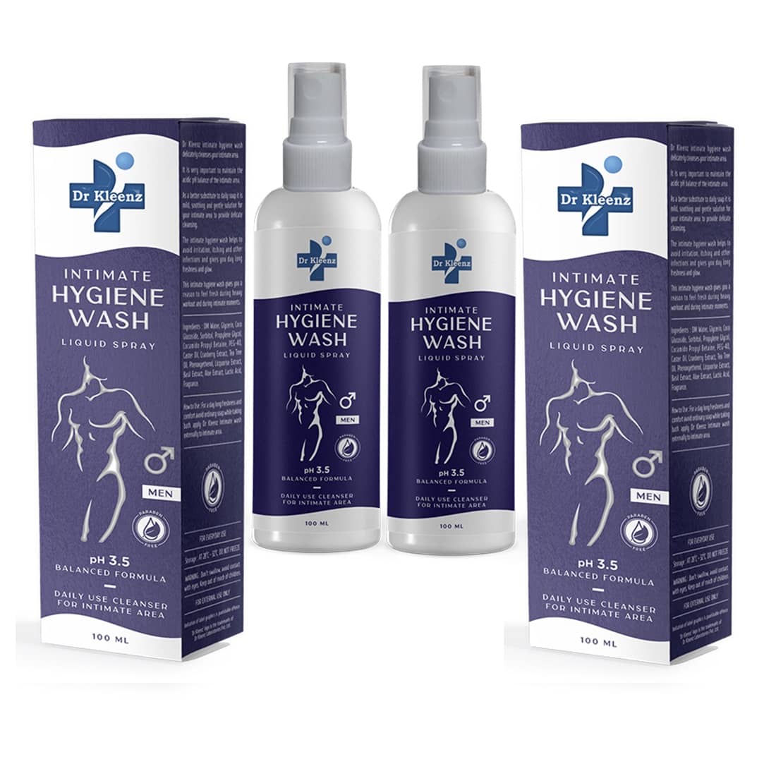 Dr Kleenz Intimate Hygiene Wash Cleanser 200 mL Pack of 2
