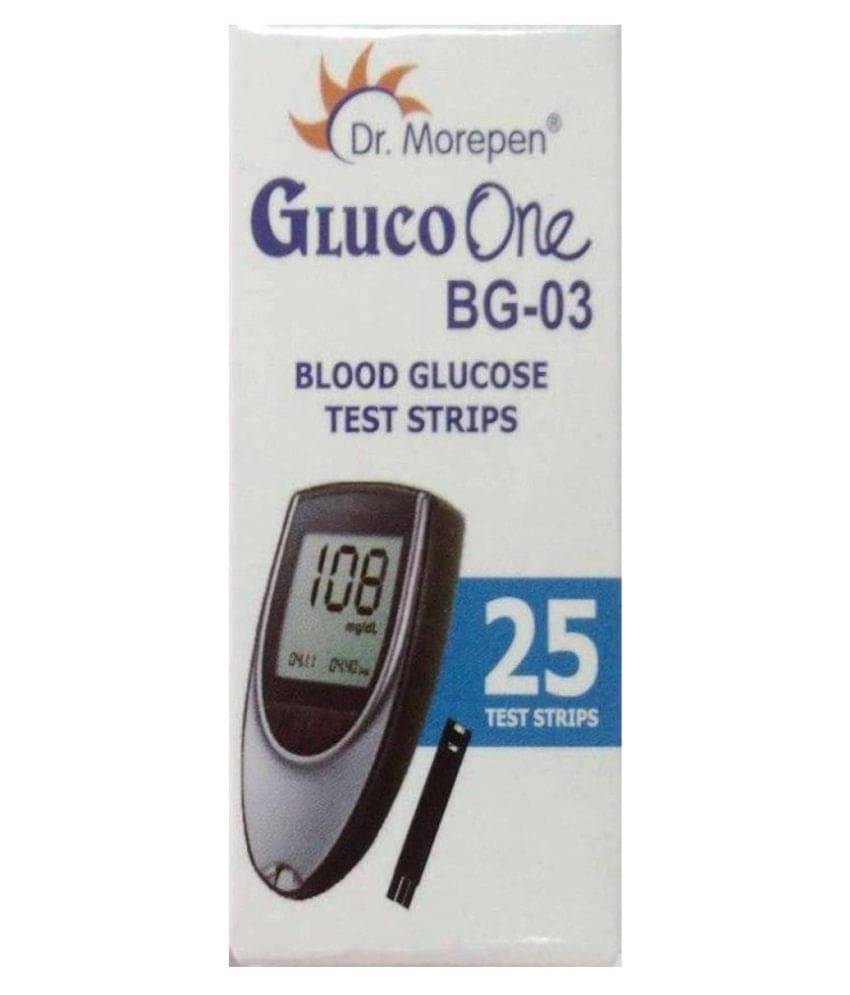     			Dr Morepen 25 Test Strips For Bg 03 Glucometer(Strips Only Pack)