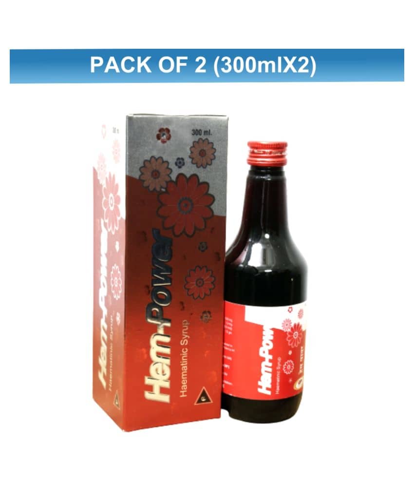 Hem -Power Haematinic (300mlx2) 600 ml Vitamins Syrup Pack of 2