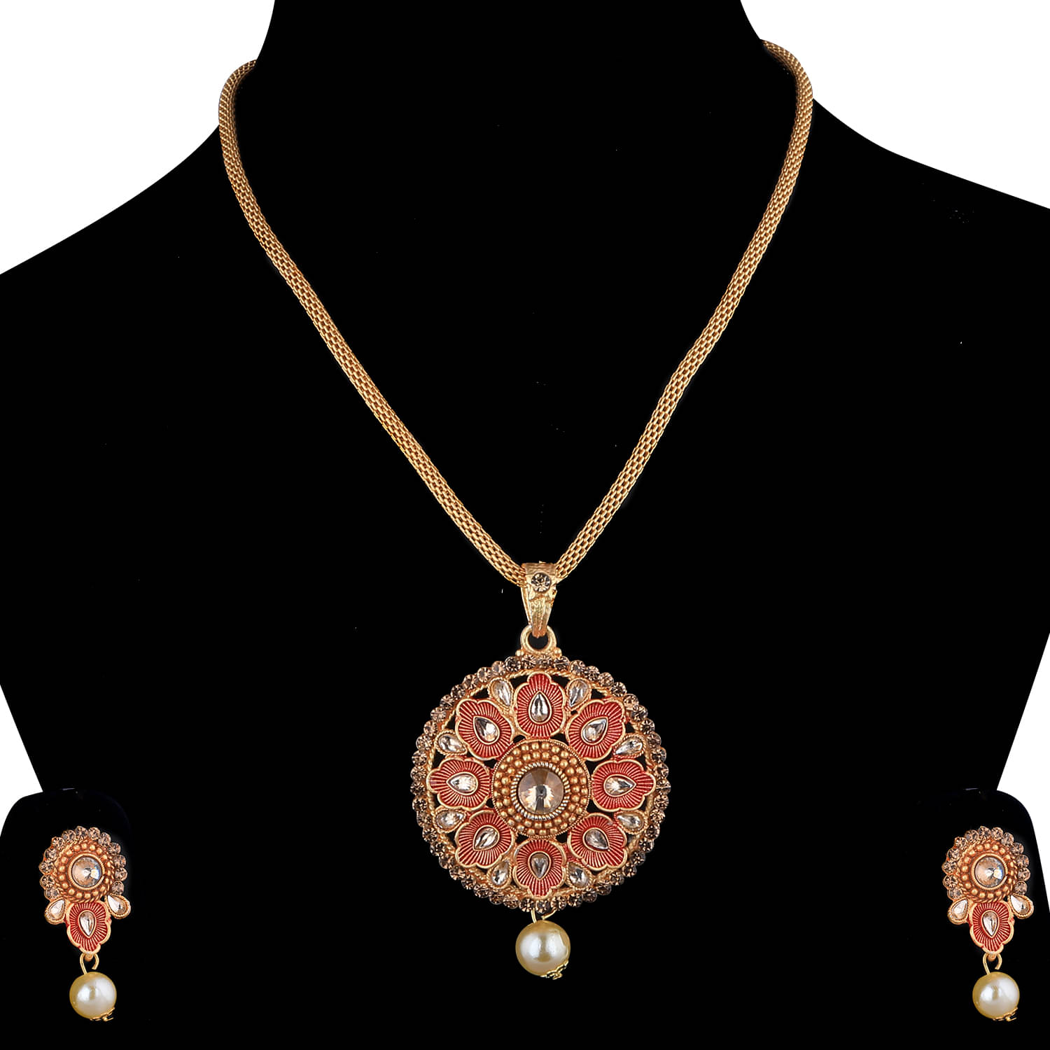     			Paola Alloy Multi Color Contemporary/Fashion Necklaces Set Contemporary