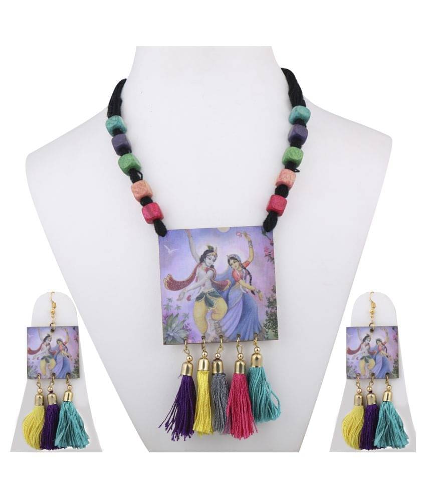     			Paola - Multicolor Alloy Necklace Set ( Pack of 1 )