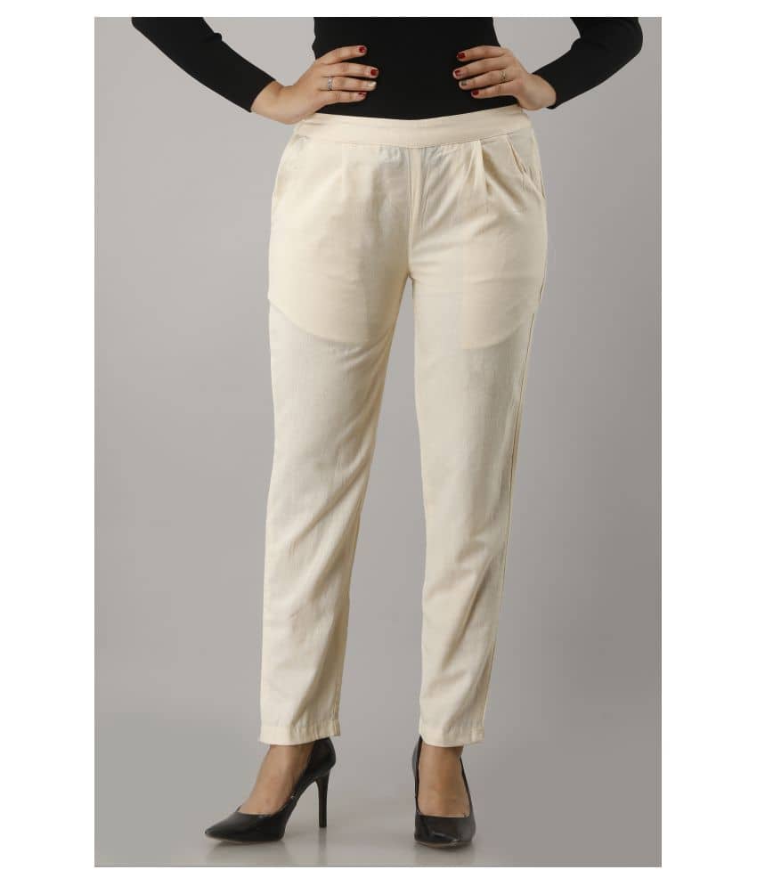 SAART BUNAAI Cotton Casual Pants - Trousers | Buy online on ZillyBuy