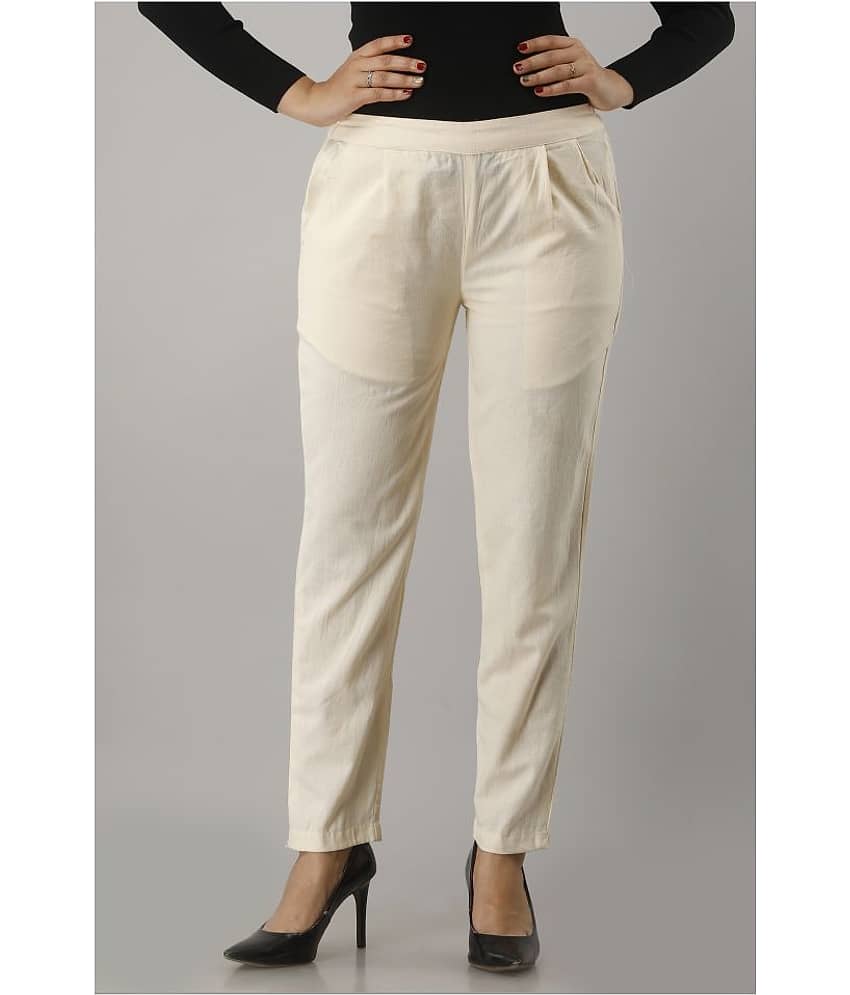 SAART BUNAAI Cotton Casual Pants - Trousers | Buy online on ZillyBuy