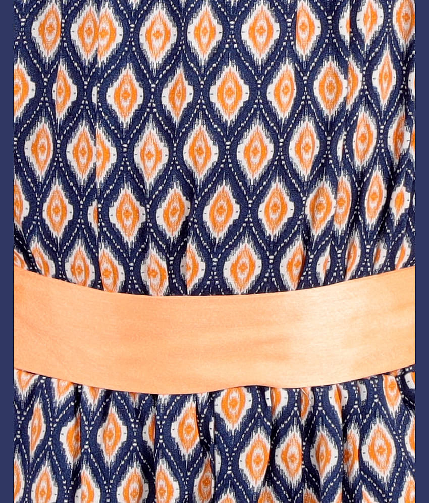 Kids Cave Girls Rayon Jumpsuit ( Pack of 1 , Blue )