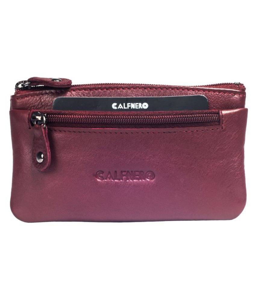     			Calfnero Genuine Leather Key Case/Coin Wallet