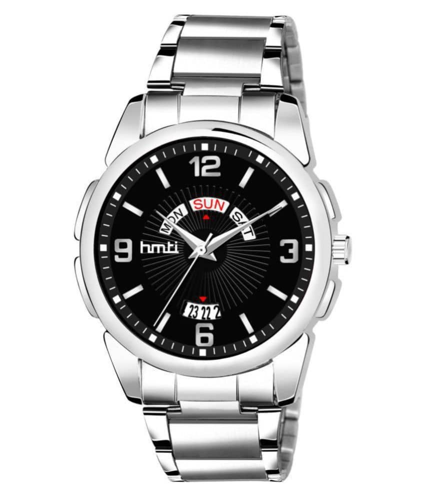 HMTI 8056 Black Stainless Steel Analog Men's Watch