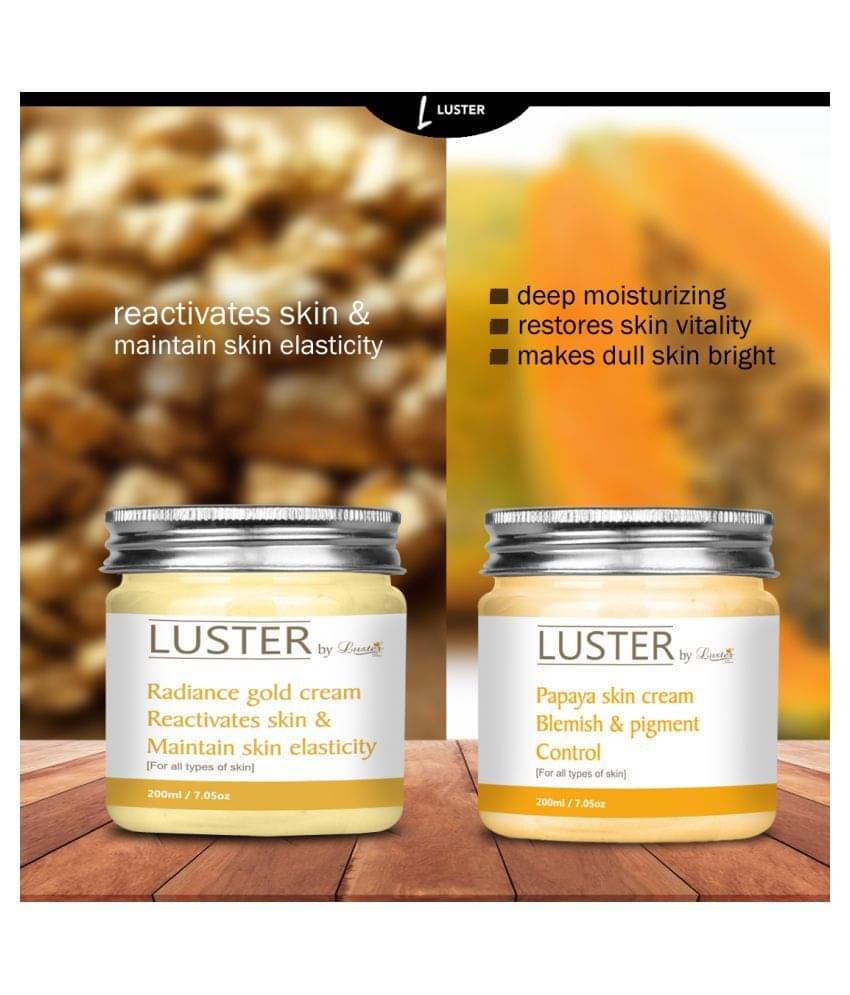     			Luster Papaya Blemish & Skin Pigment Control + Radiance Gold Skin Night Cream 200 ml Pack of 2