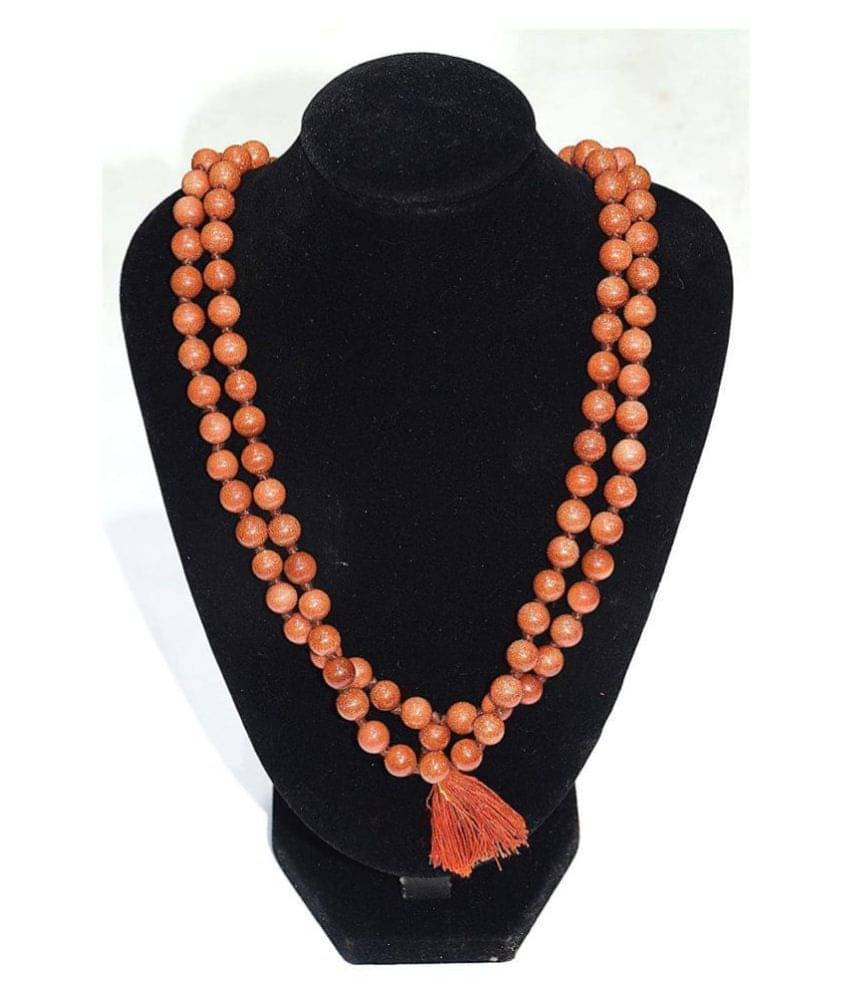     			Rudradivine 100% Original Red Sunstone Laal Suryakant Mala 108+1 for Astro and Reiki Japa and Unisex Wearing Lab Certified 6mm