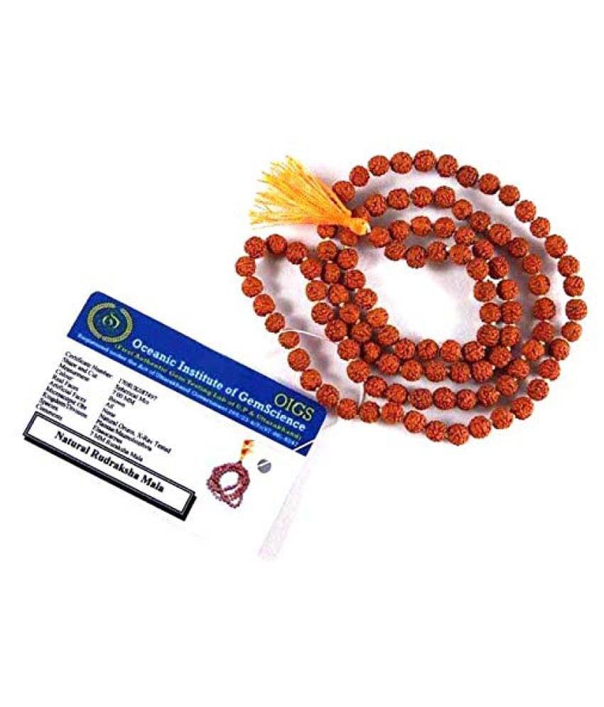 Rudraksha Mala With Certificate | Original Lab Certified Rudraksh Mala with the Certificate of Authenticity Rudraksha Mala With Certificate | Original Lab Certified Rudraksh Mala with the Certificate of Authenticity