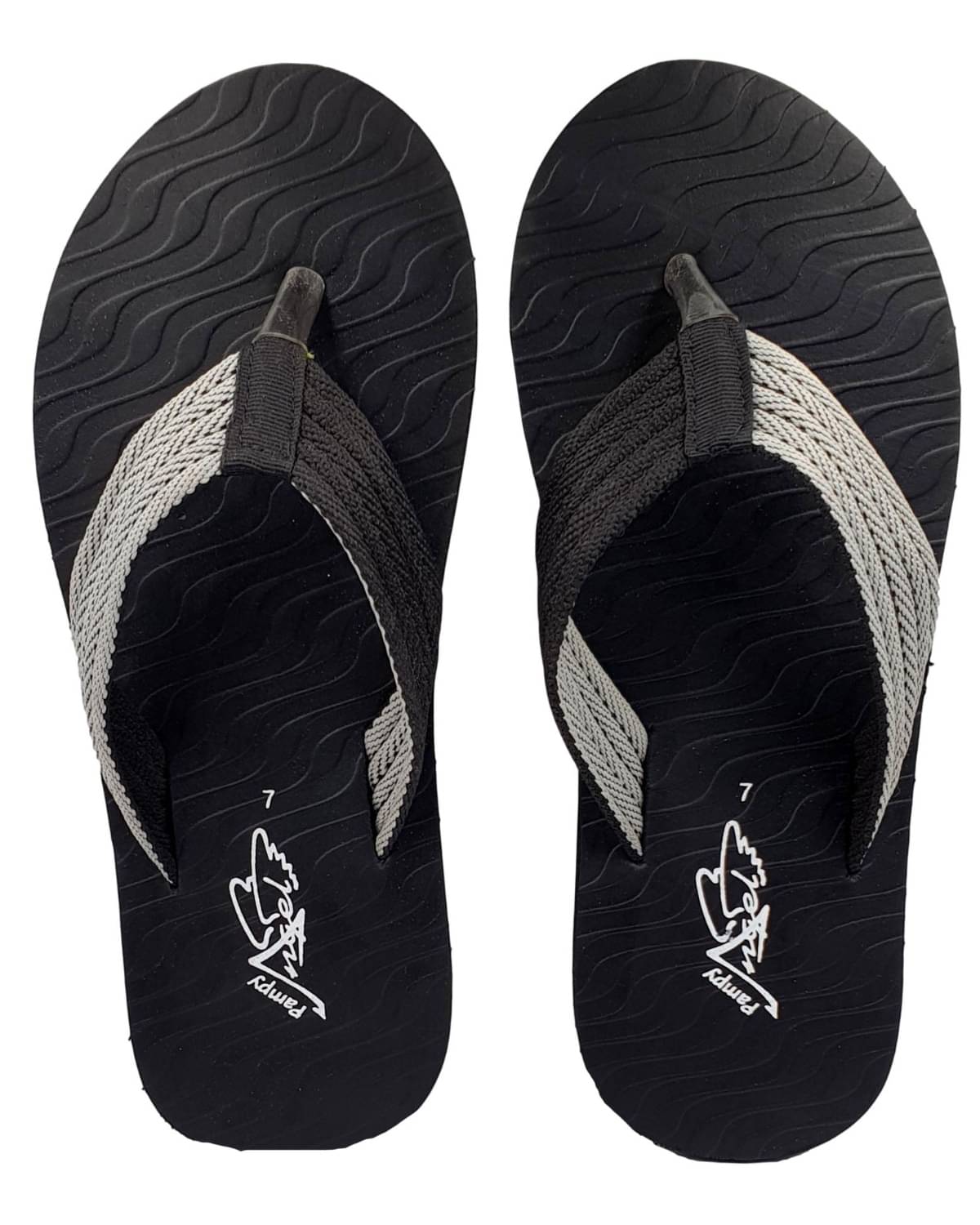     			Pampy Angel Black Slippers