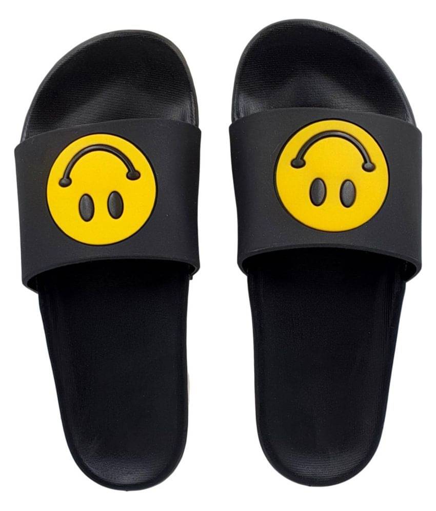     			Pampy Angel Black Slippers