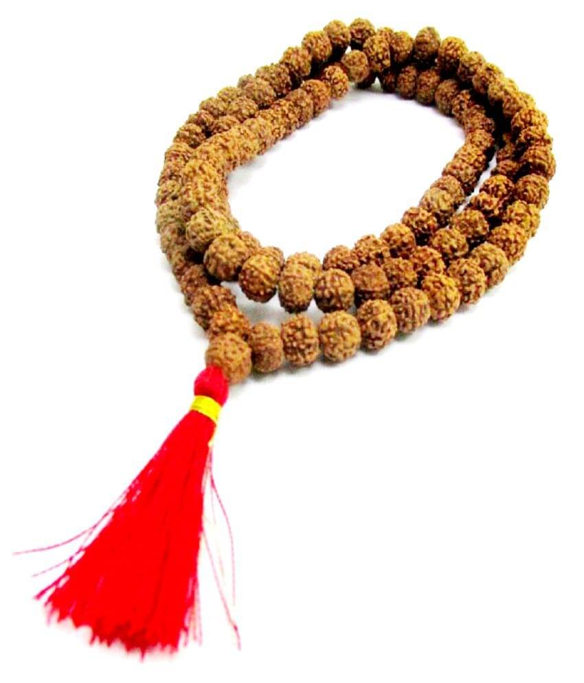     			ShivaRatna 7 Mukhi Rudraksha Mala 108+1 Beads Certified (30 cm Length Approx)