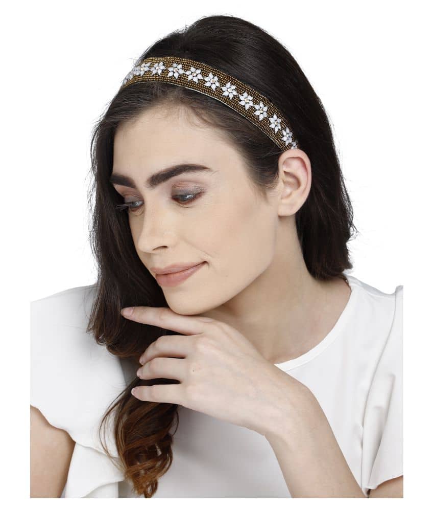 Anekaant Gold Party Hair Band - Jewellery Sets | Buy online on ZillyBuy