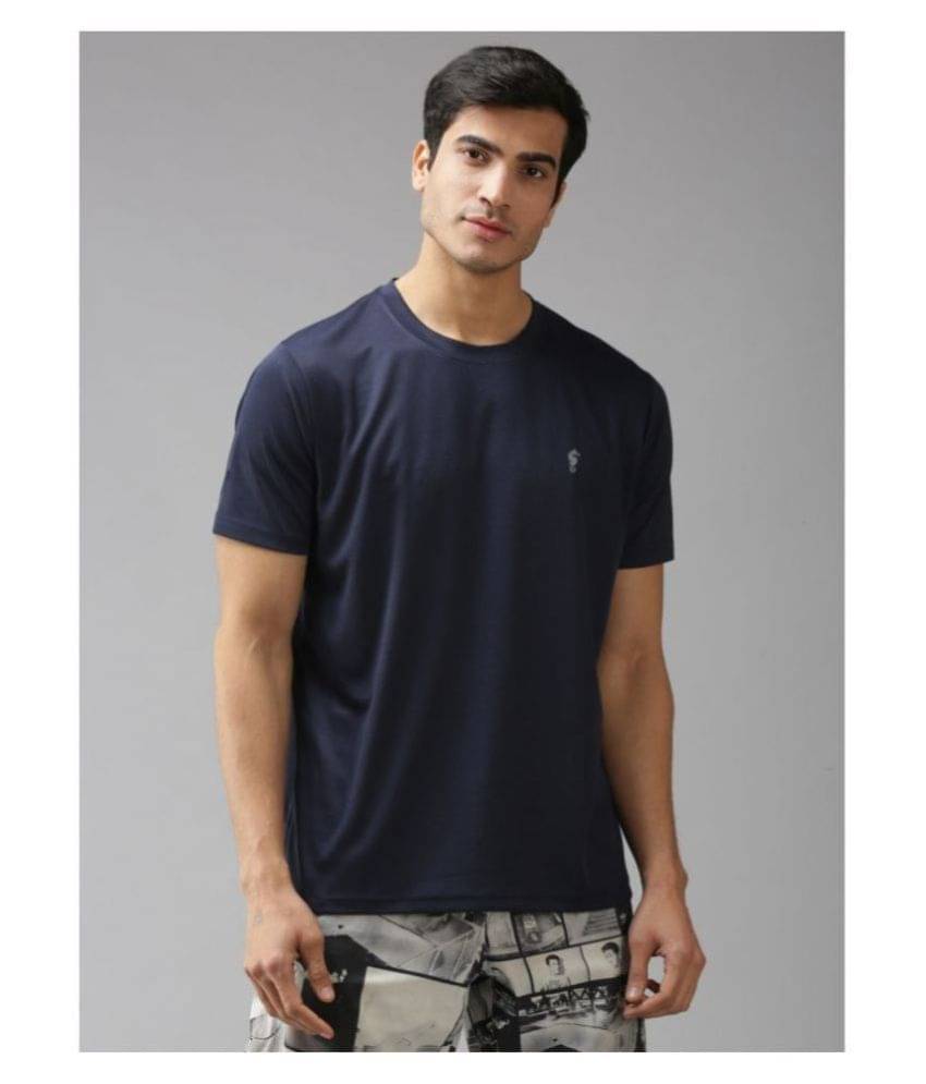 EPPE - Navy Blue Polyester Regular Fit Men's Sports T-Shirt ( Pack of 1 ) EPPE - Navy Blue Polyester Regular Fit Men's Sports T-Shirt ( Pack of 1 )