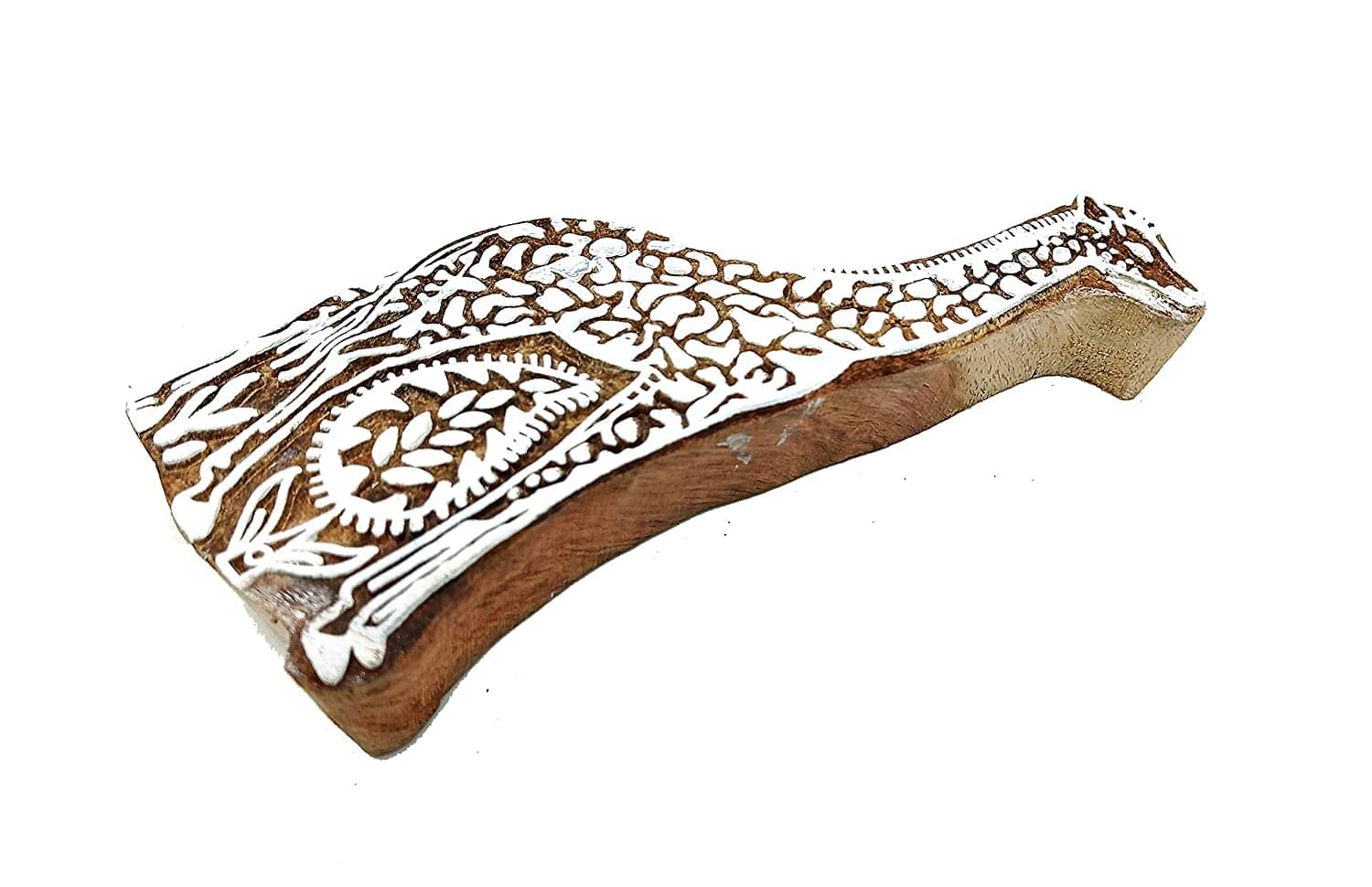     			PRANSUNITA Big Size Wooden Printing Fine Block – Giraffe Design (15 x 6 cm)- Fabric Printing, Clay Pottery, Crafts, Body Tattoo, Scrapbook Print and More