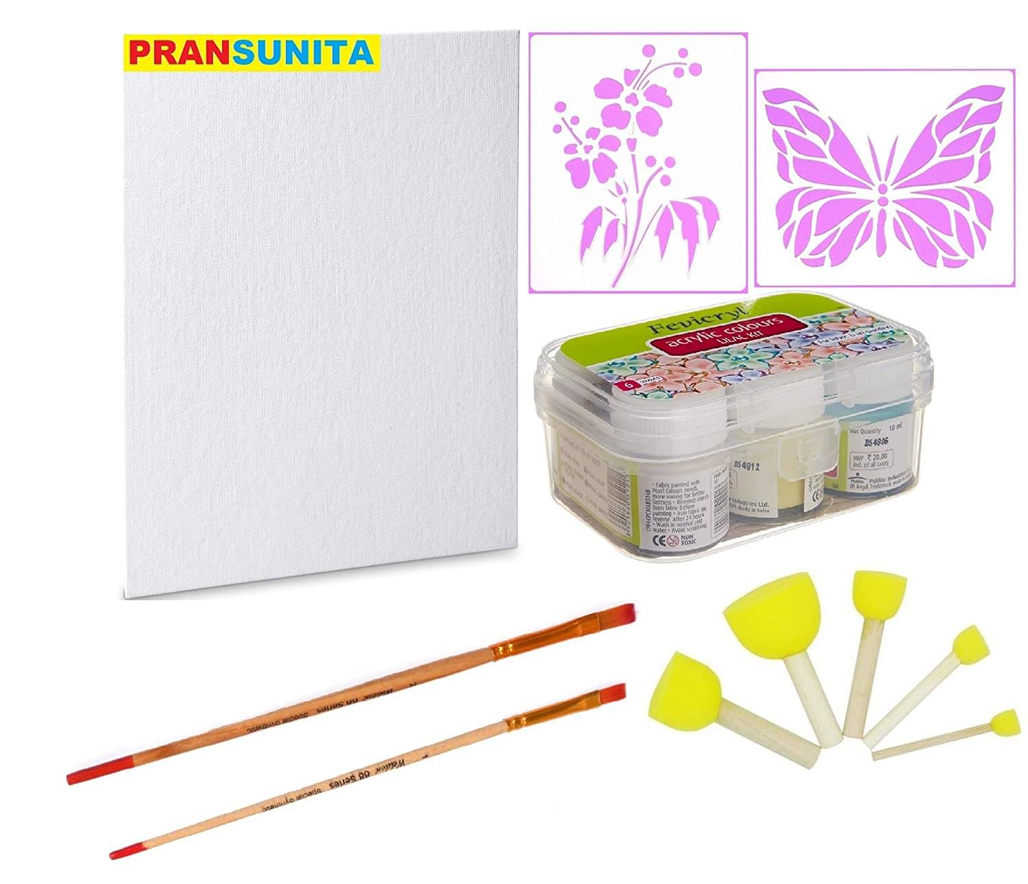 PRANSUNITA Other Canvas Painting Kit -Canvas Board (8 x 10), Fevicryl Acrylic ( Pack of 1 ) PRANSUNITA Other Canvas Painting Kit -Canvas Board (8 x 10), Fevicryl Acrylic ( Pack of 1 )