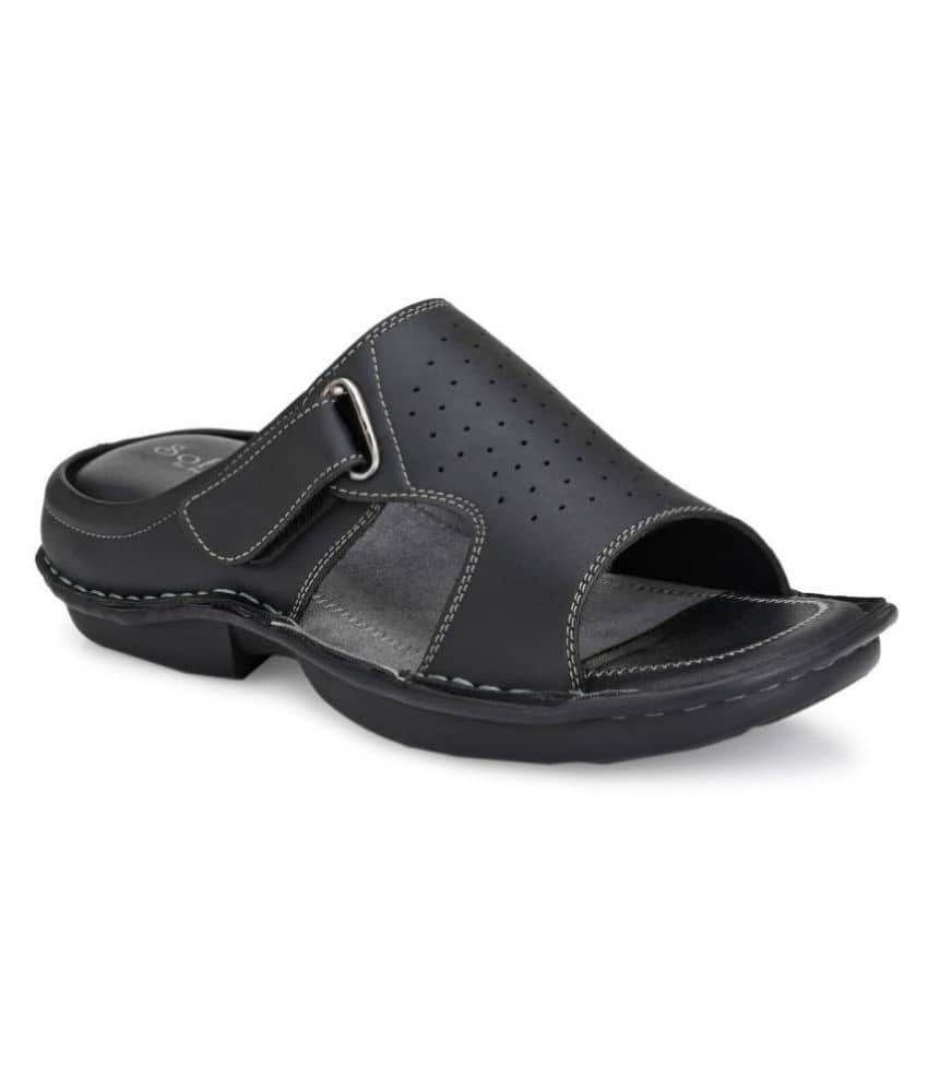 softio Black Flip Flops