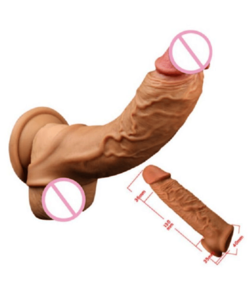 6.75 inch INDIAN DARK CHOCOLATE JUMBO REUSABLE WASHABLE PENIS EXTENDER BY KNIGHTRIDERS