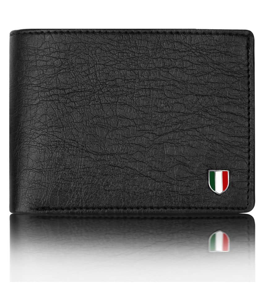 GIOVANNY - Black Faux Leather Men's Regular Wallet ( Pack of 1 ) - Handbags | Buy online on ZillyBuy
