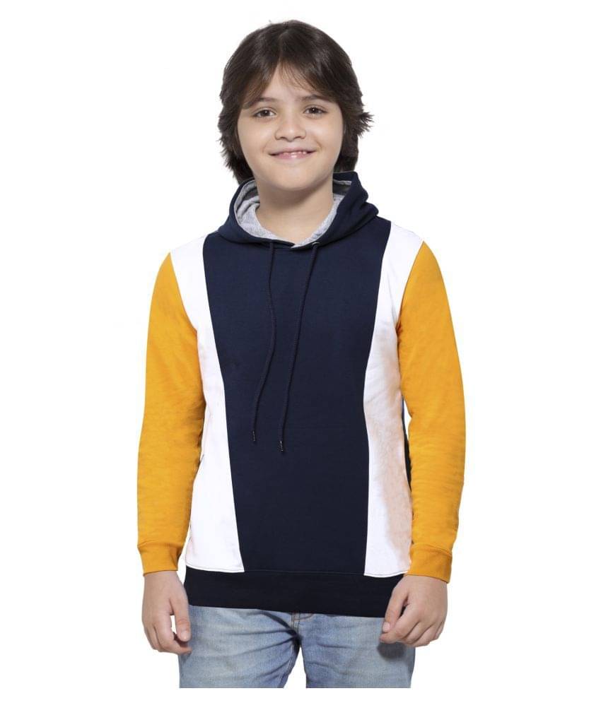     			Maniac - Navy Blue Cotton Boy's Hooded ( Pack of 1 )