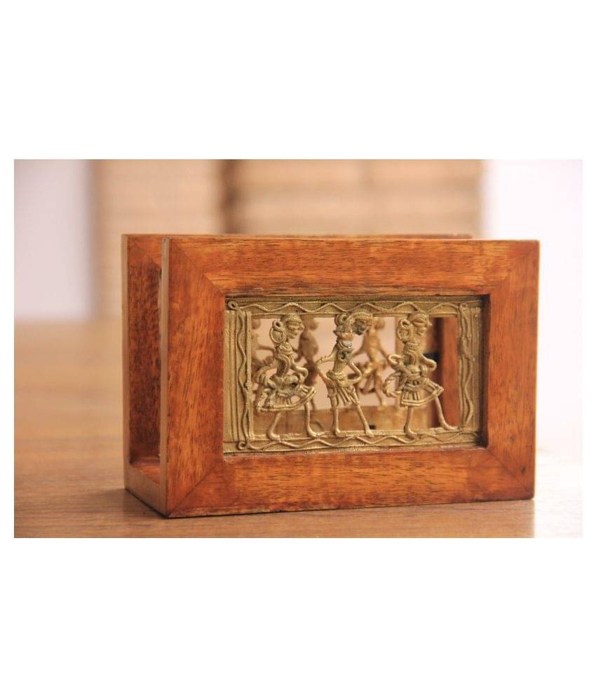     			Olha-O | Ethnic Gifting & Decor Wooden Napkin Holder 1 Pcs