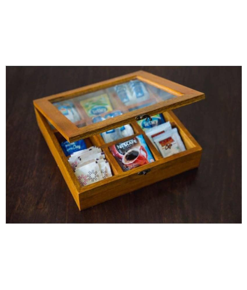     			Tea Box With Nine Compartments