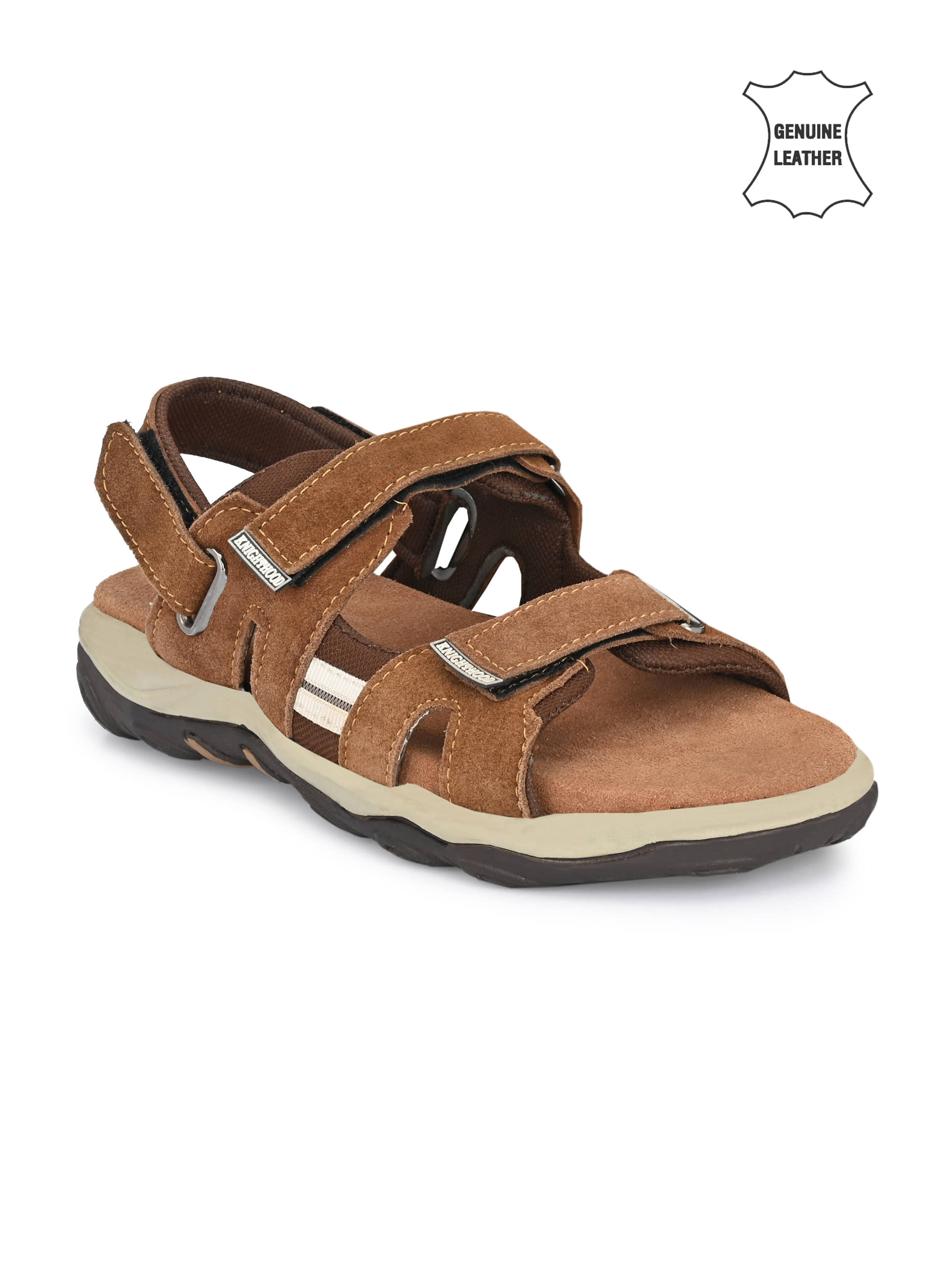 Fashion Victim Tan Suede Floater Sandals